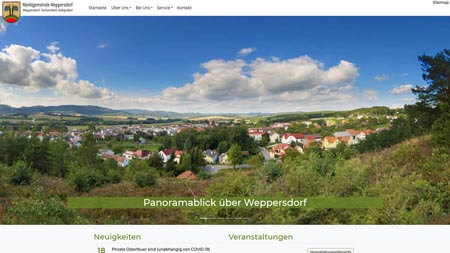 Website Gemeinde Weppersdorf